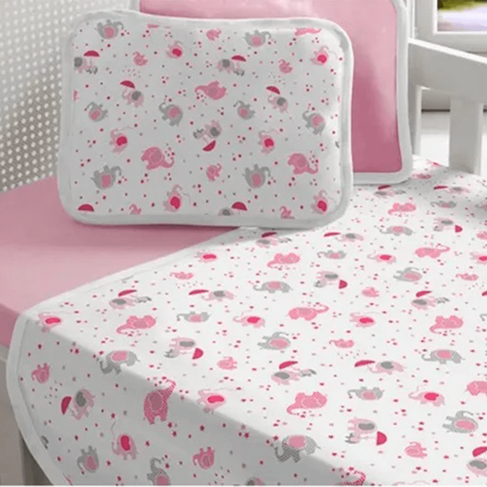 Kit Barato Lençol E Fronha 2pçs Menino Menina Vivaldi Baby