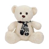 Urso Pelúcia Sentado Cachecol 23cm - Decoração Quarto Bebe