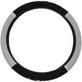 Capa De Volante 38 Cm Bordada (type R) Preta/cinza