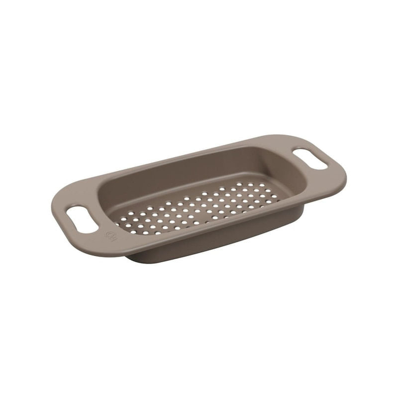 Escorredor De Alimentos Basic 42,2cm Cinza - Coza