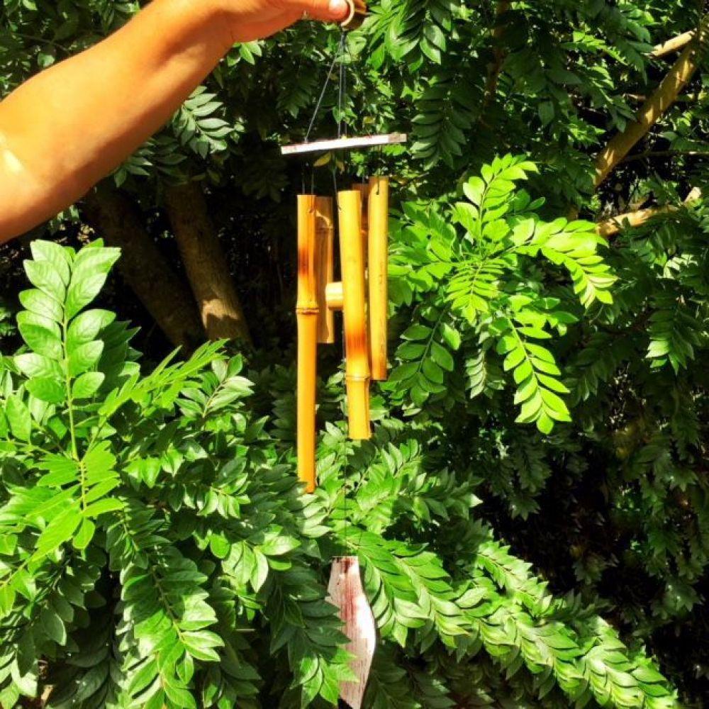 Mobile Sino Dos Ventos De Bambu Folha 60cm é ruim? Mobile Sino Dos Ventos De Bambu Folha 60cm é boa?