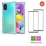 Capinha Anti Impactos Galaxy A51 + 2 Películas Vidro 3D + Kit Sachê