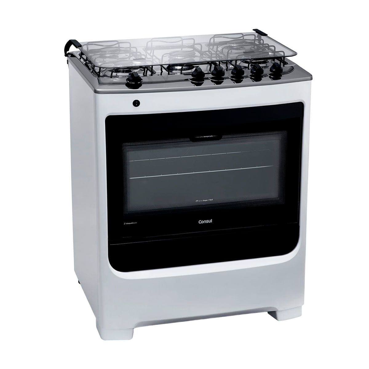 Fogão 5 Bocas Consul CFS5NAB Acendimento Automático Bivolt Branco