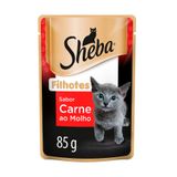 Ração Úmida Sheba Sachet para Gatos Filhotes Sabor Carne 85g