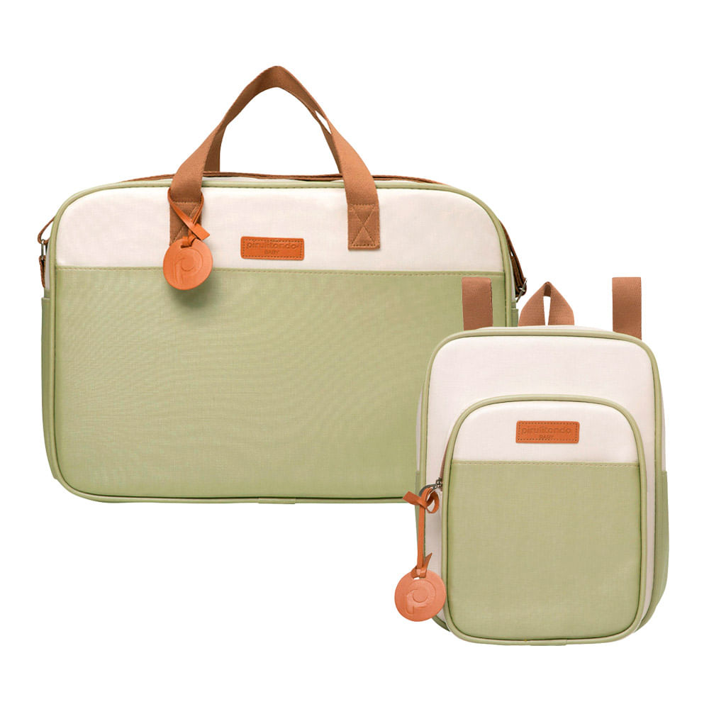 Kit Bolsas Maternidade Pirulitando G+mm Petit Verde