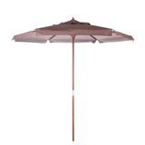 Ombrelone Bel Lazer 240x200cm Madeira/bagum Marrom