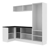 Kit Área de Serviço Acordes Glamy 100% MDF com Armário e Balcão de Canto Madesa