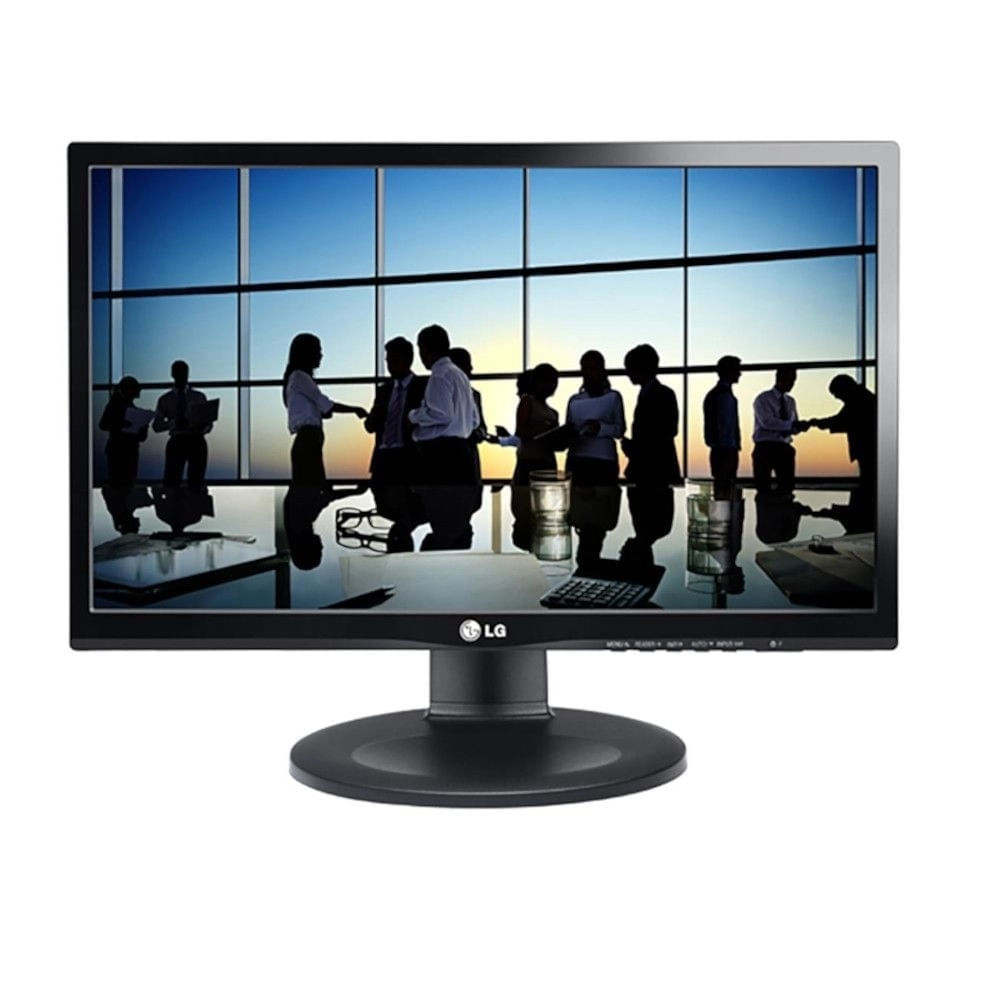 Monitor LG LED 21.5'' Full HD 60Hz 5MS IPS HDMI DP VGA - Preto