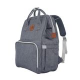 Bolsa Mochila Maternidade Multifuncional Trocador Color Baby Cinza