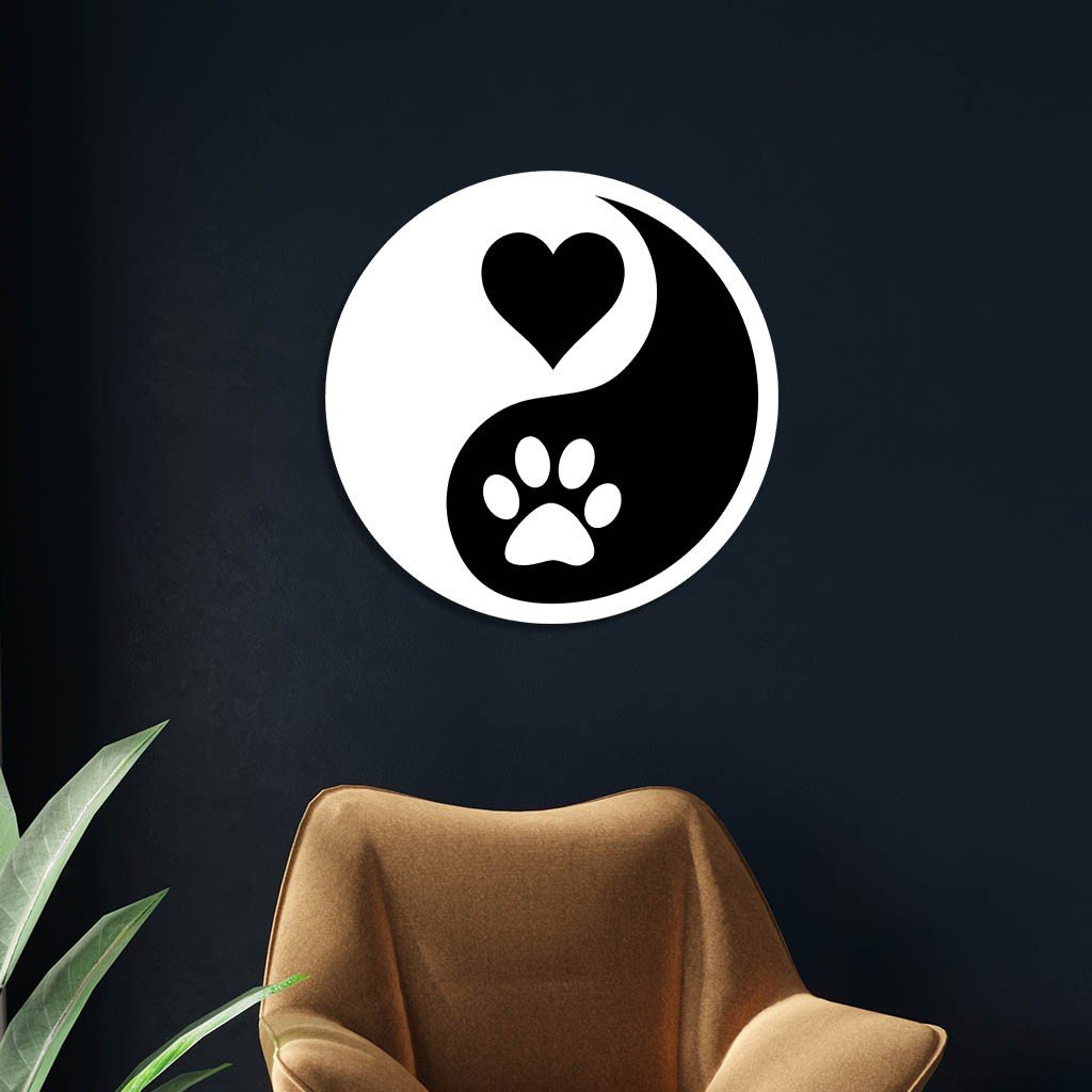 Quadro Individual Circular Em Mdf Pet E Love
