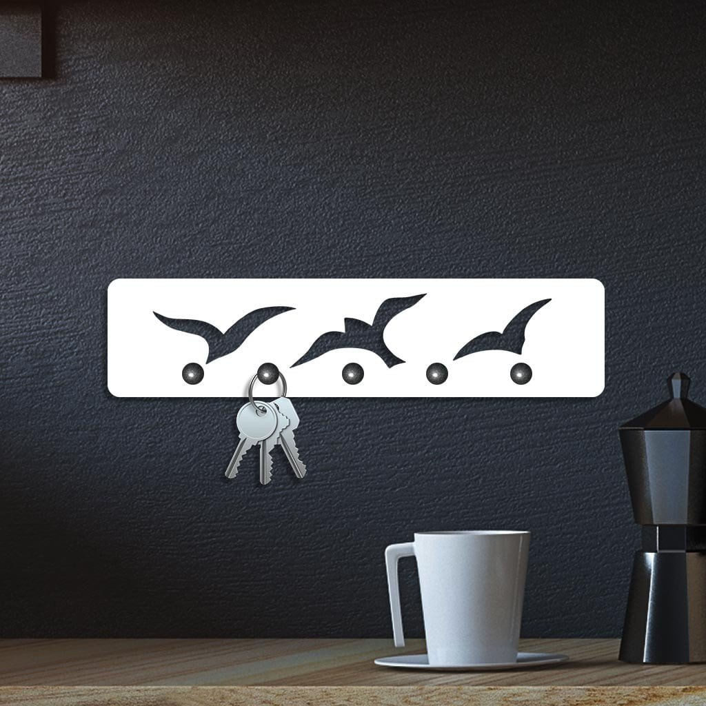 Porta Chaves De Parede Gaivotas