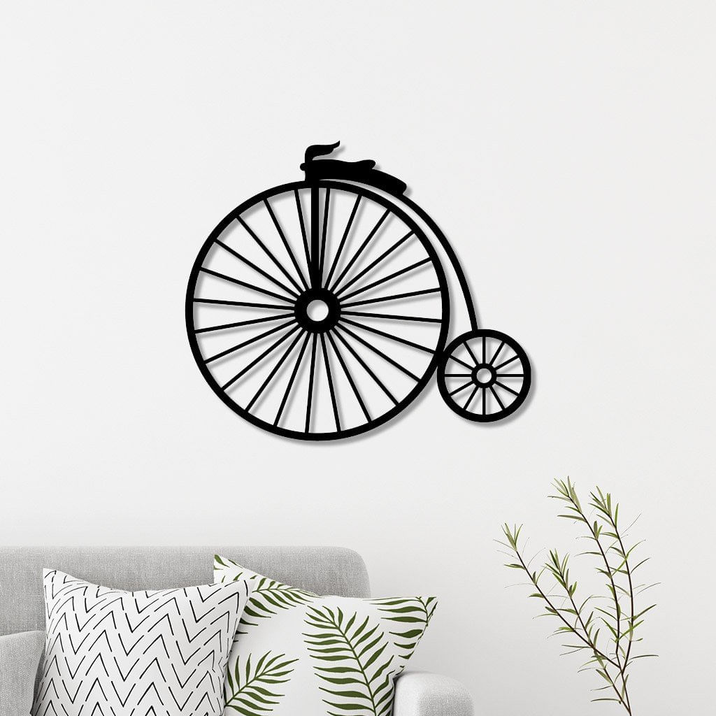 Escultura De Parede Em Mdf Bicicleta