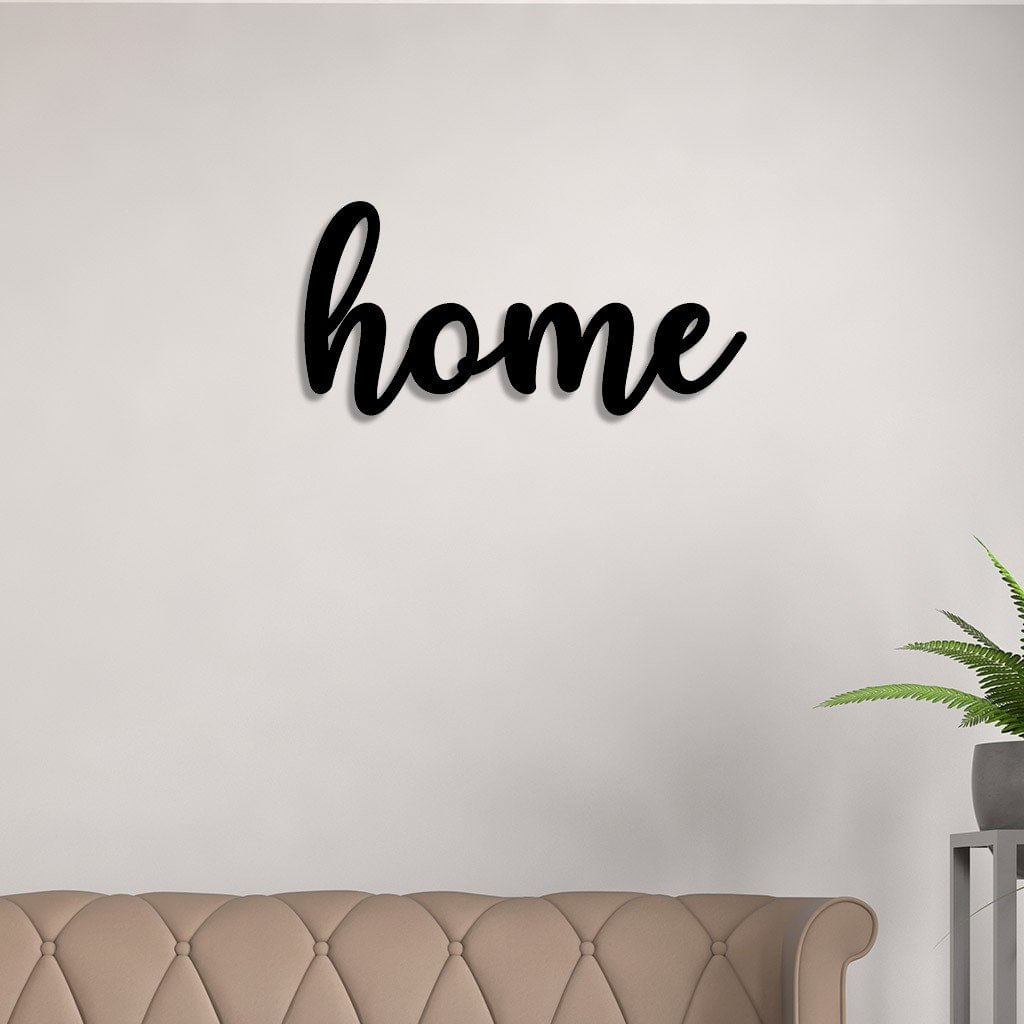 Letreiro De Parede Em Mdf Home