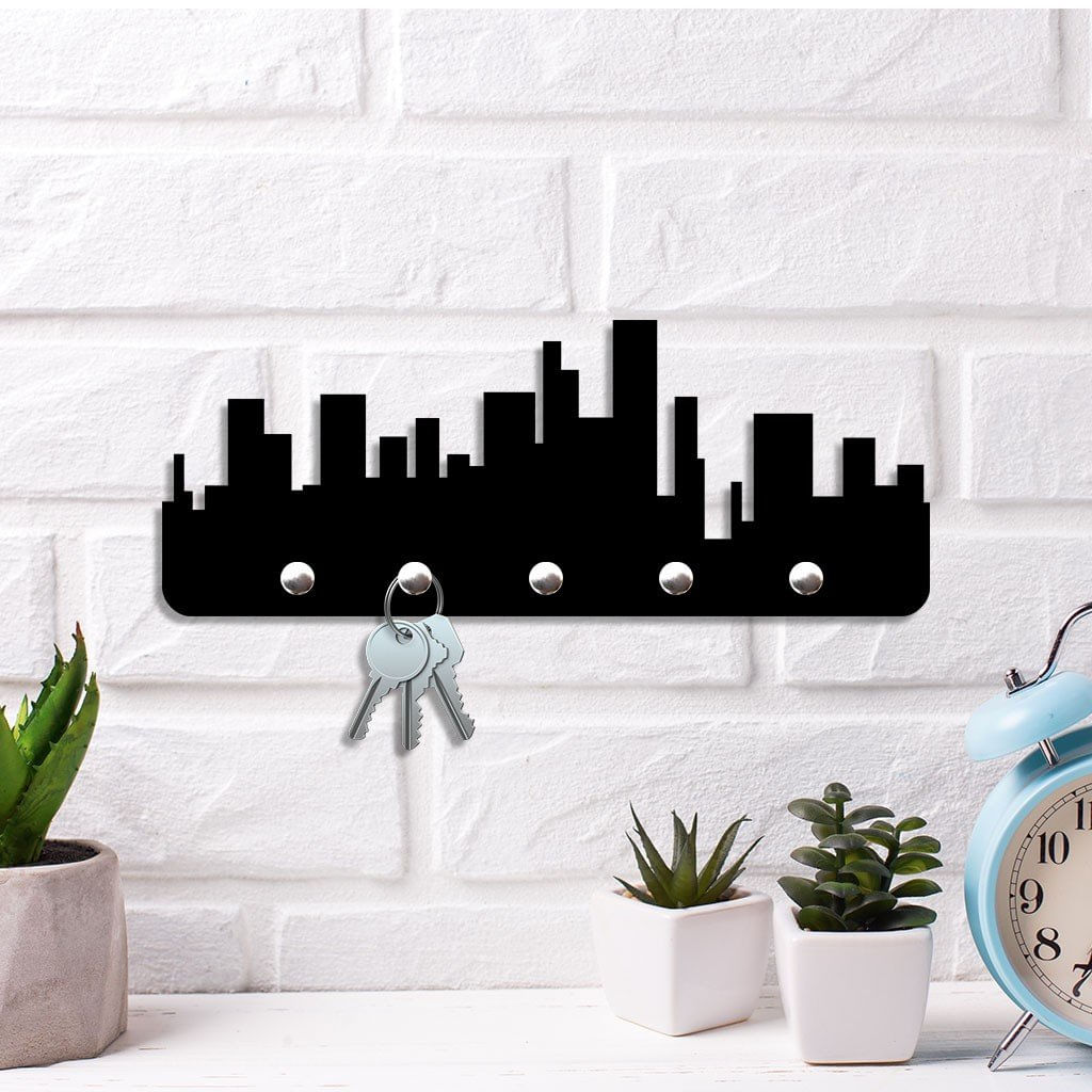 Porta Chaves De Parede Skyline