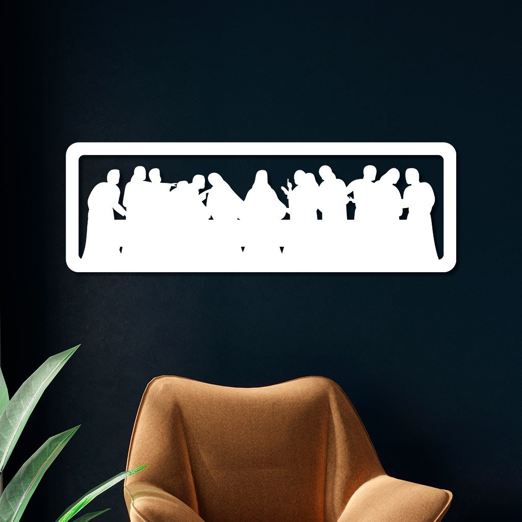 Quadro Individual Vazados Em Mdf Santa Ceia