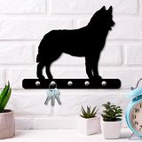 Porta Chaves De Parede Em Mdf Husky Siberiano