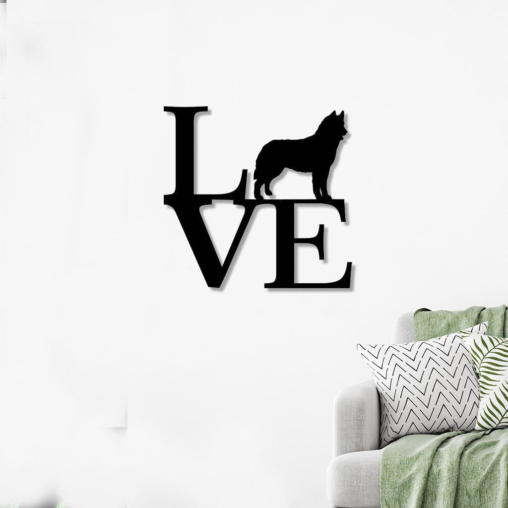 Escultura De Parede Em Mdf Love Hunsky Siberiano