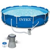 Piscina com Armação 6.503 Litros 366 x 76 CM com Bomba Filtrante INTEX