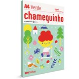 Papel Sulfite A4 Colorido Chamequinho 75g Verde