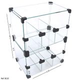 Baleiro Expositor Modulado em Vidro - 0,30 x 0,40 x 0,20