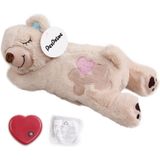 Petprime Dog Plush Toy Heart Beat Plush Bear Toy With Warmer Bag Pet Soft Puppy Anxiety Relief Toy For Puppy Dogs