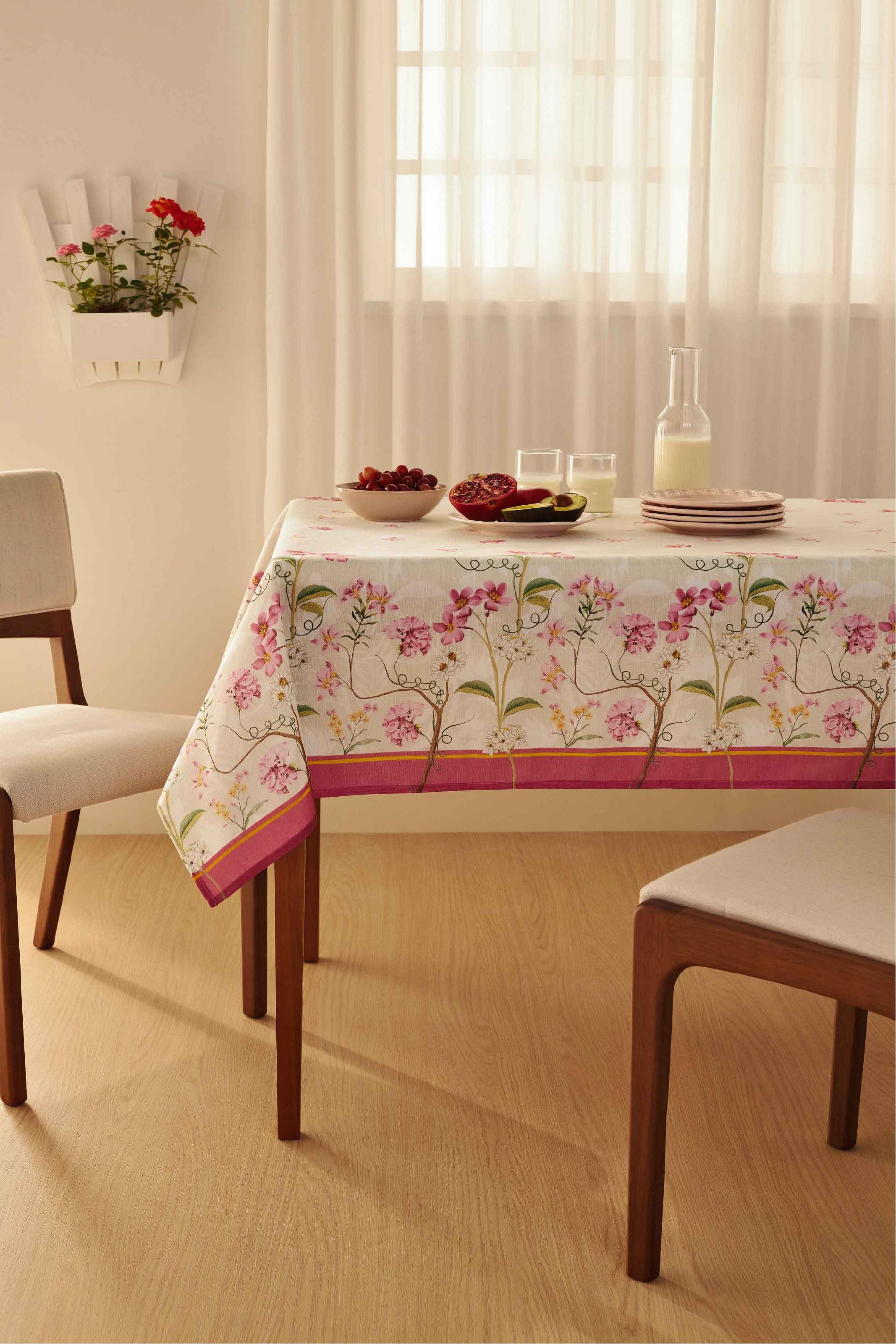 Toalha De Mesa Pop Retangular 6 Lugares Terraco 1,40m X 2,10m