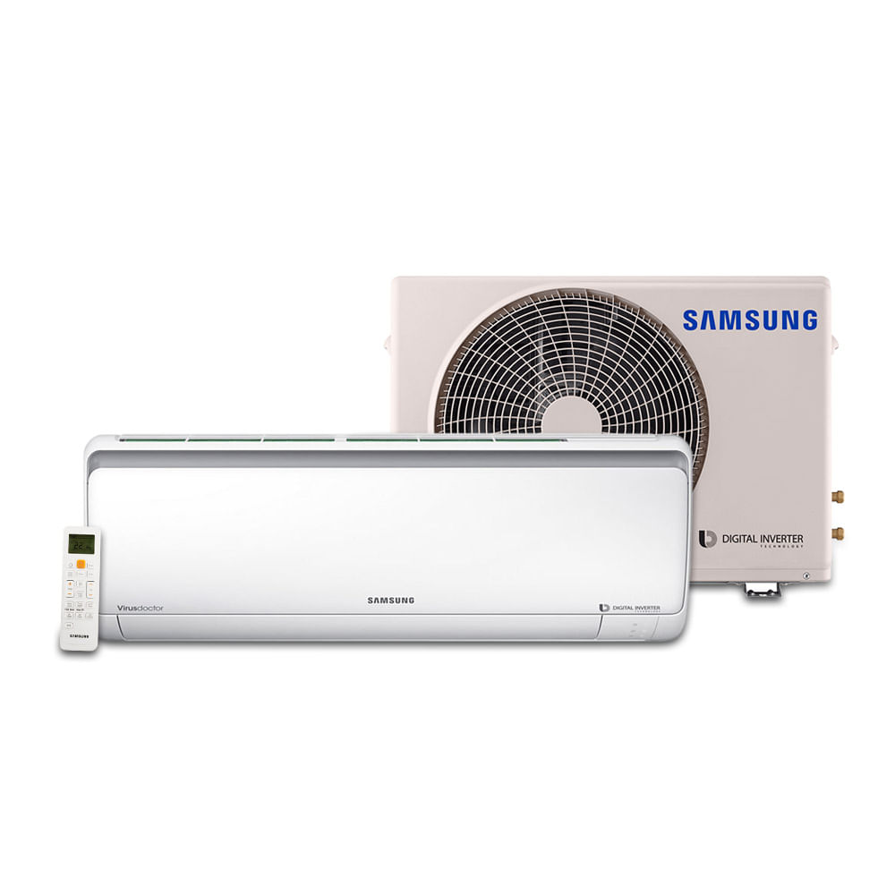 Ar Condicionado Split Samsung Digital Inverter 11500 BTU/h Frio AR12NVFPCWKNAZ 220 Volts Menor preço em Ar Condicionado Split Samsung Digital Inverter 11500 BTU/h Frio AR12NVFPCWKNAZ 220 Volts