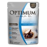 Ração Úmida Optimum para Gatos Castrados Sabor Frango 85g - 1 unidade