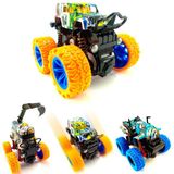 Kit Carrinho Monster Truck Miniatura Pick Up 4x4 Fricção Kit C/ 4