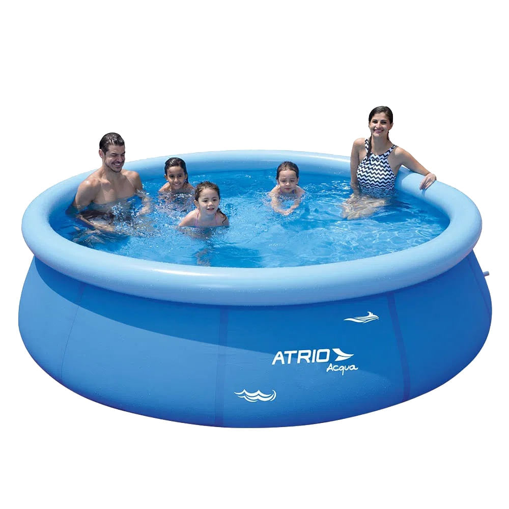 Piscina Inflável Átrio ES305 Circular 4500 Litros PVC Azul