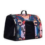 Bolsa De Transporte I Love Pet Floral Marinho Para Cães E Gatos - P