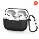 Case Capa Silicone Flexível par Airpods Pro - Preto Black