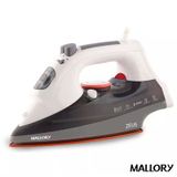 Ferro de Passar a Vapor Zeus Ceramic 220V Mallory Branco/Cinza