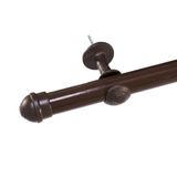 Varão Cortina Simples 4 Metros 28mm Tabaco
