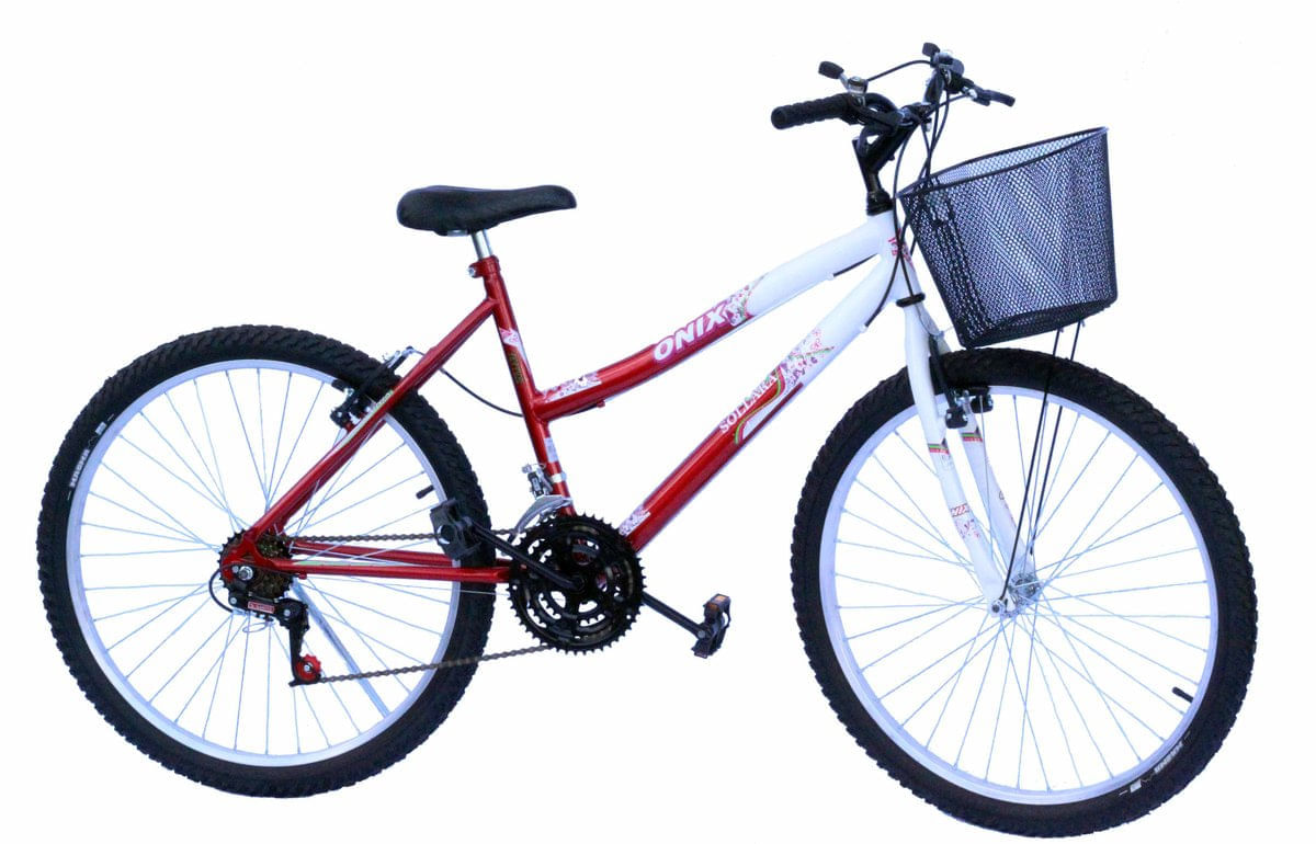 Bicicleta Houston Onix Fv Aro 26 Rígida 1 Marcha - Vermelho