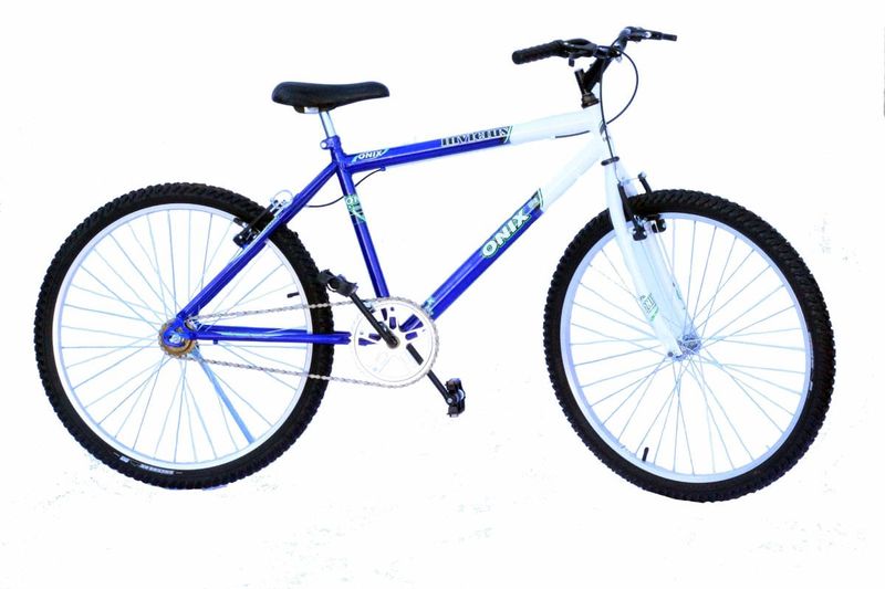 Bicicleta Onix Invictus Aro 26 Rígida 1 Marcha - Azul/branco