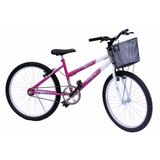 Bicicleta aro 24 onix fem sem marcha convencional pink