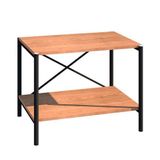 Sapateira Multiuso Hall De Entrada 60cm 2 Prateleiras Padova Demolição/preto - Artefamol