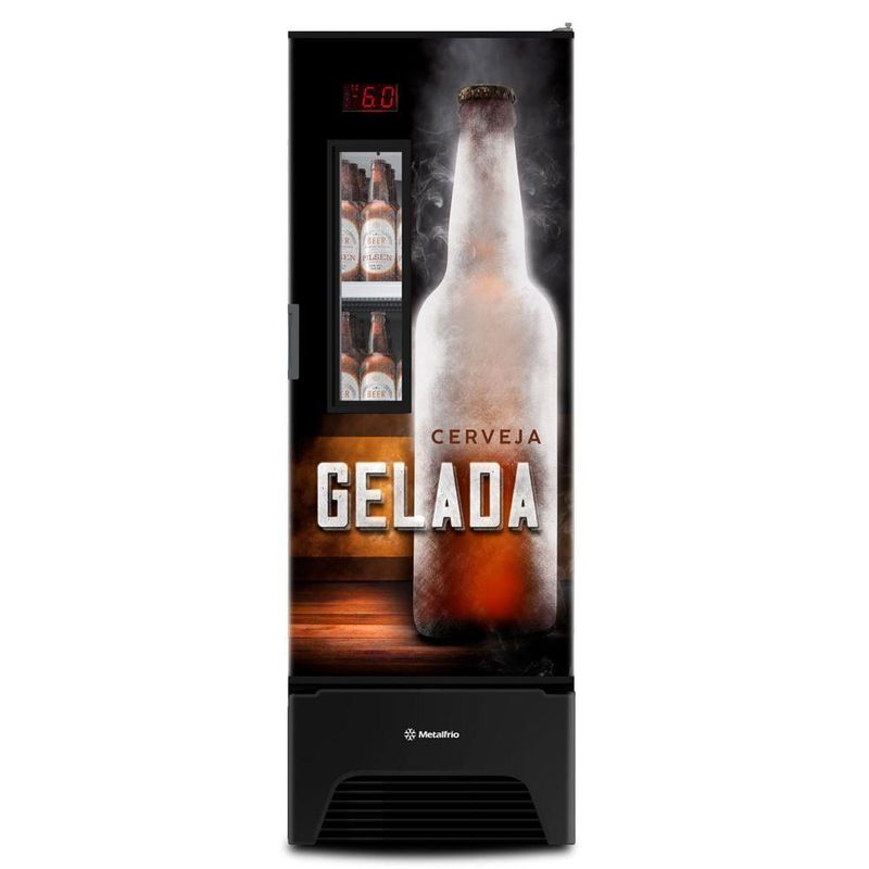 Geladeira/refrigerador 434 Litros 1 Portas Adesivado Optima - Metalfrio - 110v - Vn44af