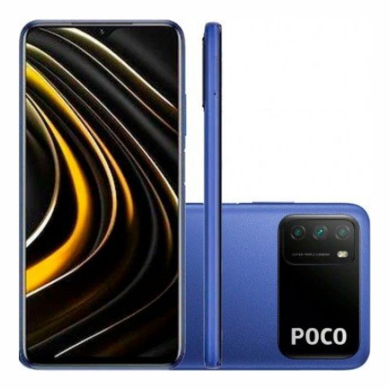 Celular Smartphone Xiaomi Poco M3 128gb Azul - Dual Chip