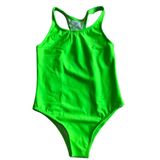 Maiô Nadador Infantil San Maré Liso Verde Neon -