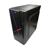 Gabinete Gamer Ktrok Kt11ft Led Rgb Preto, Lateral Em Acrilico - Sem Fonte