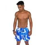 Short Tactel Masculino Estampado San Maré Azul Coleção 2021 -