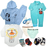 Kit Saída De Maternidade Roupa De Bebê 10 Pç Macacão Plush