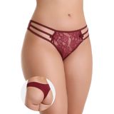 Calcinha Imi Lingerie Tanga Fio Dental Em Microfibra E Renda Rubi