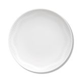 Jogo De Pratos Rasos Germer Shell Porcelana 6 Pçs Branco C/ Relevo