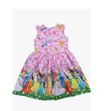 Vestido Infantil Tactel Acetinado Princesas Disney