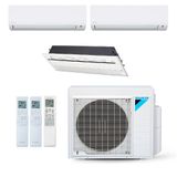 Ar-condicionado Multi Split Inverter Daikin 24.000 Btus (2x Evap Hw 9.000 + 1x Evap K7 12.000) Quente/frio 220v