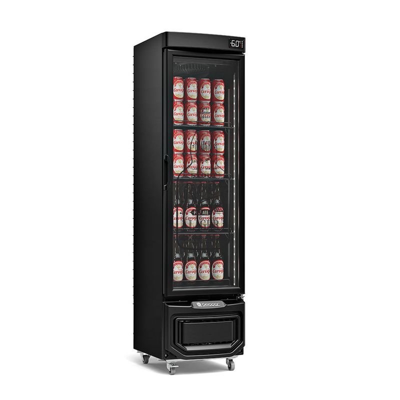 Geladeira/refrigerador 230 Litros 1 Portas Preto - Gelopar - 110v - Grba-230evgw