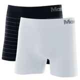 Kit 2 Cuecas Boxer Mash Masculina Microfibra Sem Costura Preto Gg